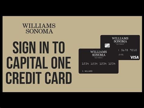 william sonoma credit card login